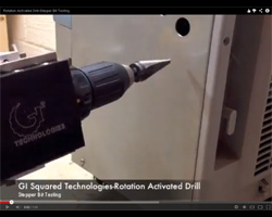 Rotation Activated Drill with Stepper Bit